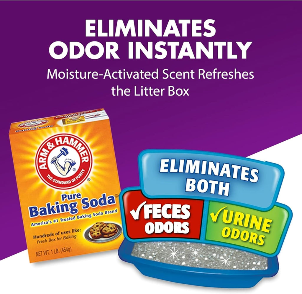 Arm and Hammer cat litter deodorizer back label details