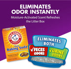 Arm and Hammer cat litter deodorizer back label details