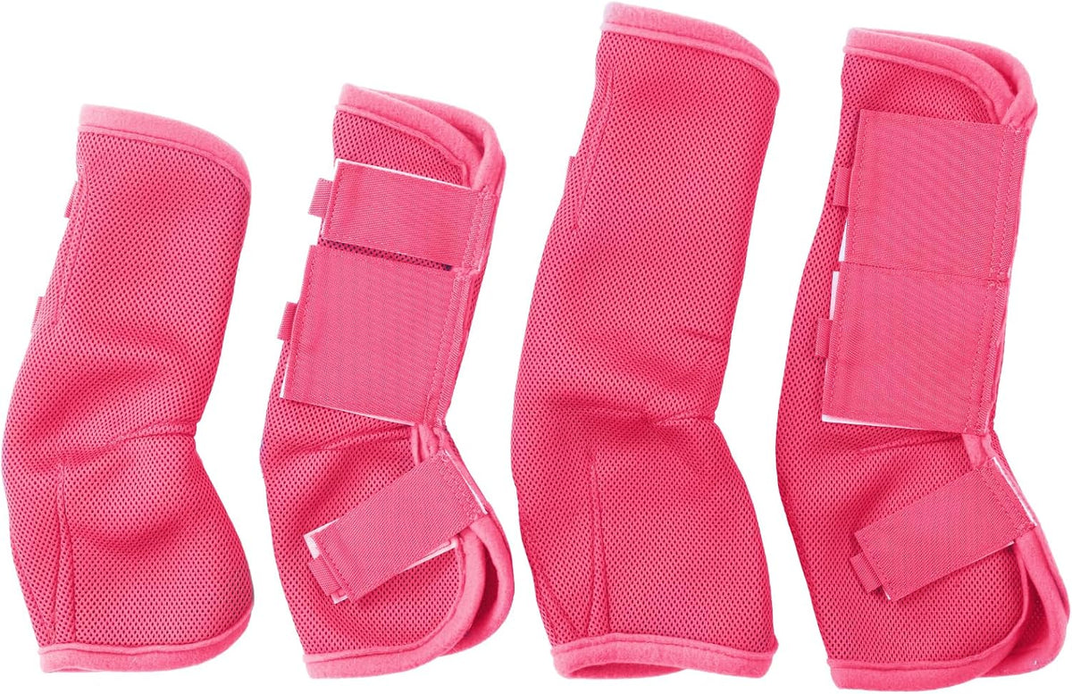 Horse Fly Boots Set of 4, Breathable Comfy Mesh Fly Boots for Horses, Non-Slip Horse Fly Leggings No More Stomping & Horsefly Nuisance Violet Full - Image 13