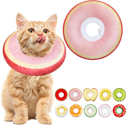 Cat Cone Collar Soft, Adjustable Cat Recovery Cone to Stop Licking, Cute Kitten Donut Collar After Surgery, Elizabethan Collars for Kittens, Lightweight Cats Neck Cones (Orange, Small) - Image 10
