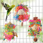 Bird Toys, Parakeet Foraging Toy, Hanging Chewing Toy, Bird Cage Accessories - Suitable for Cockatiels, Budgies, Lovebirds, Conures and Other Small Parrots - Image 10