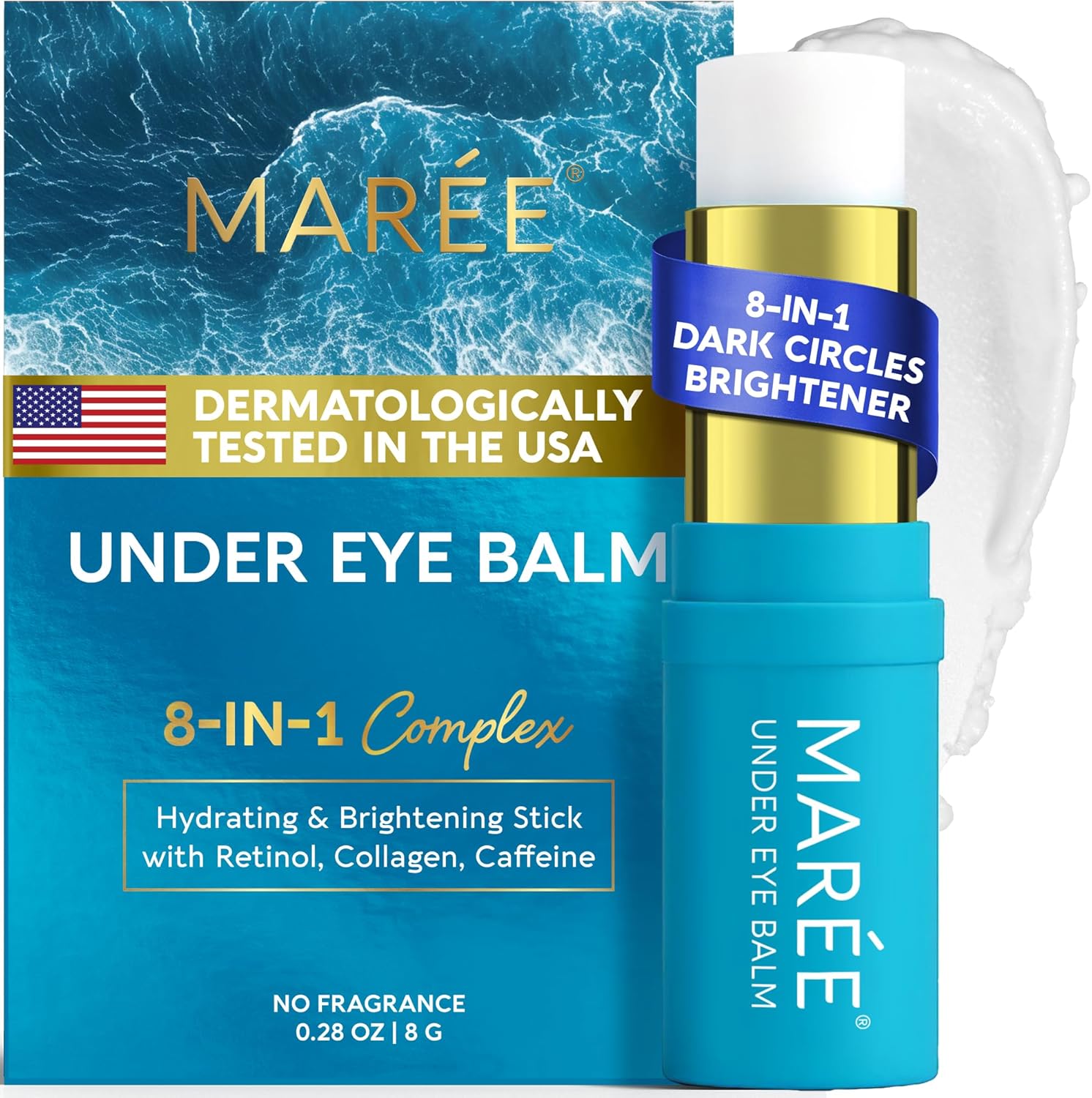 MAREE Under Eye Balm Stick front view premium hydrating anti-aging stick