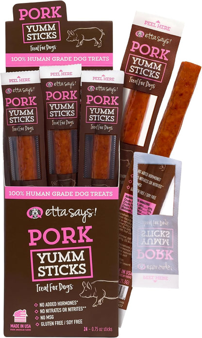 etta says! Yumm Sticks - Real Meat Jerky Dog Jerky Treats - Beef, Chicken, Pork, and Turkey Variety Pack - Human Grade - Made in The USA (12 Count Pack of 1) - Image 10