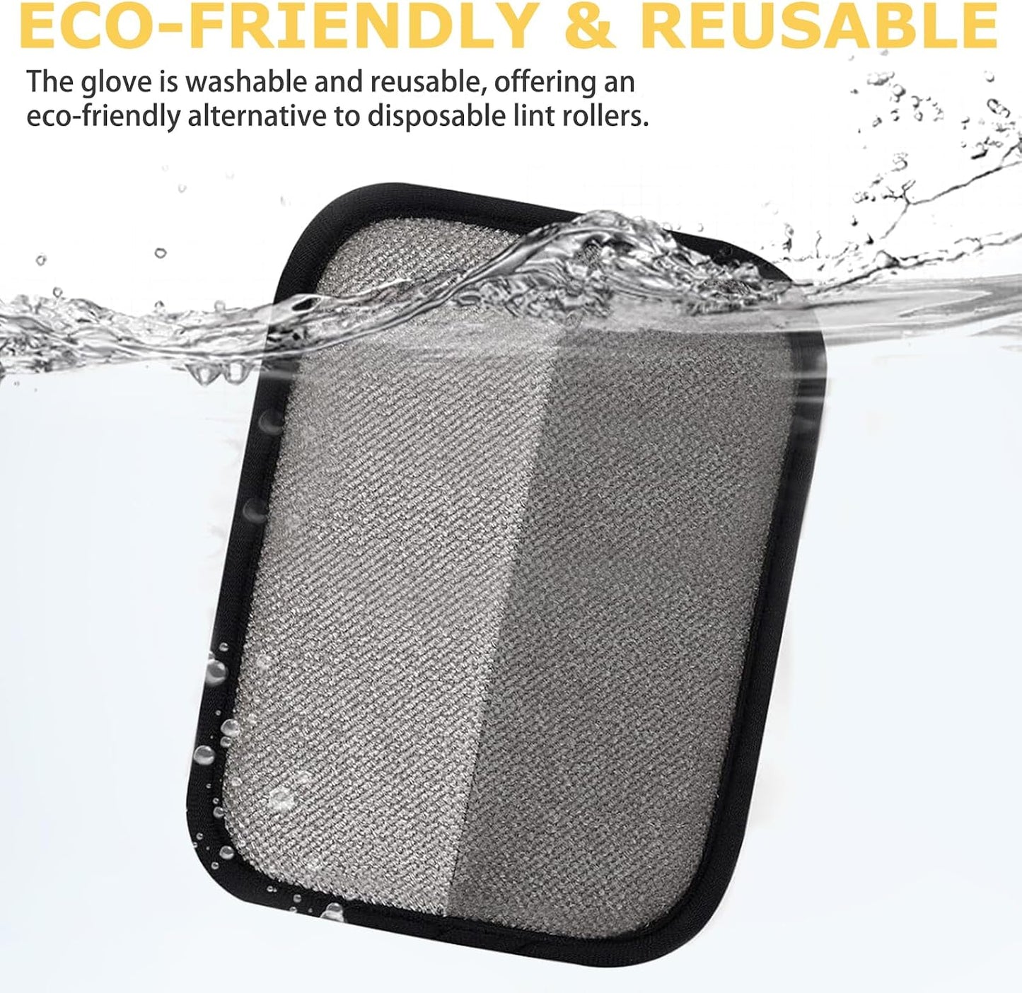 Ergonomic fit of Katozoo pet hair removal glove on hand