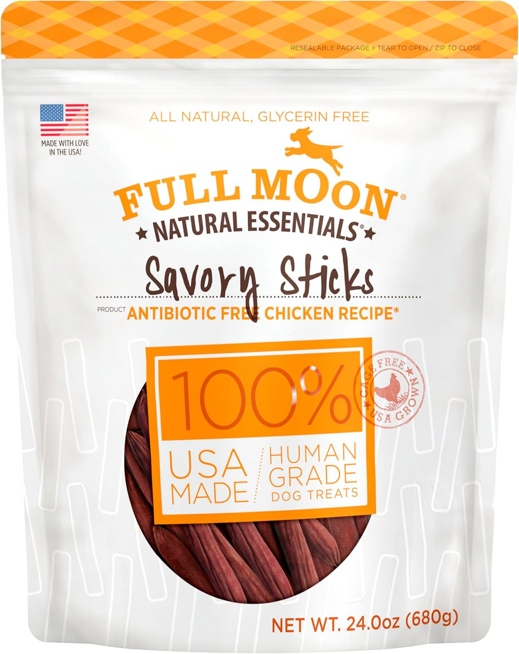 Full Moon All Natural Human Grade Dog Treats, Essential Beef Savory Sticks, 14 Ounce - Image 12