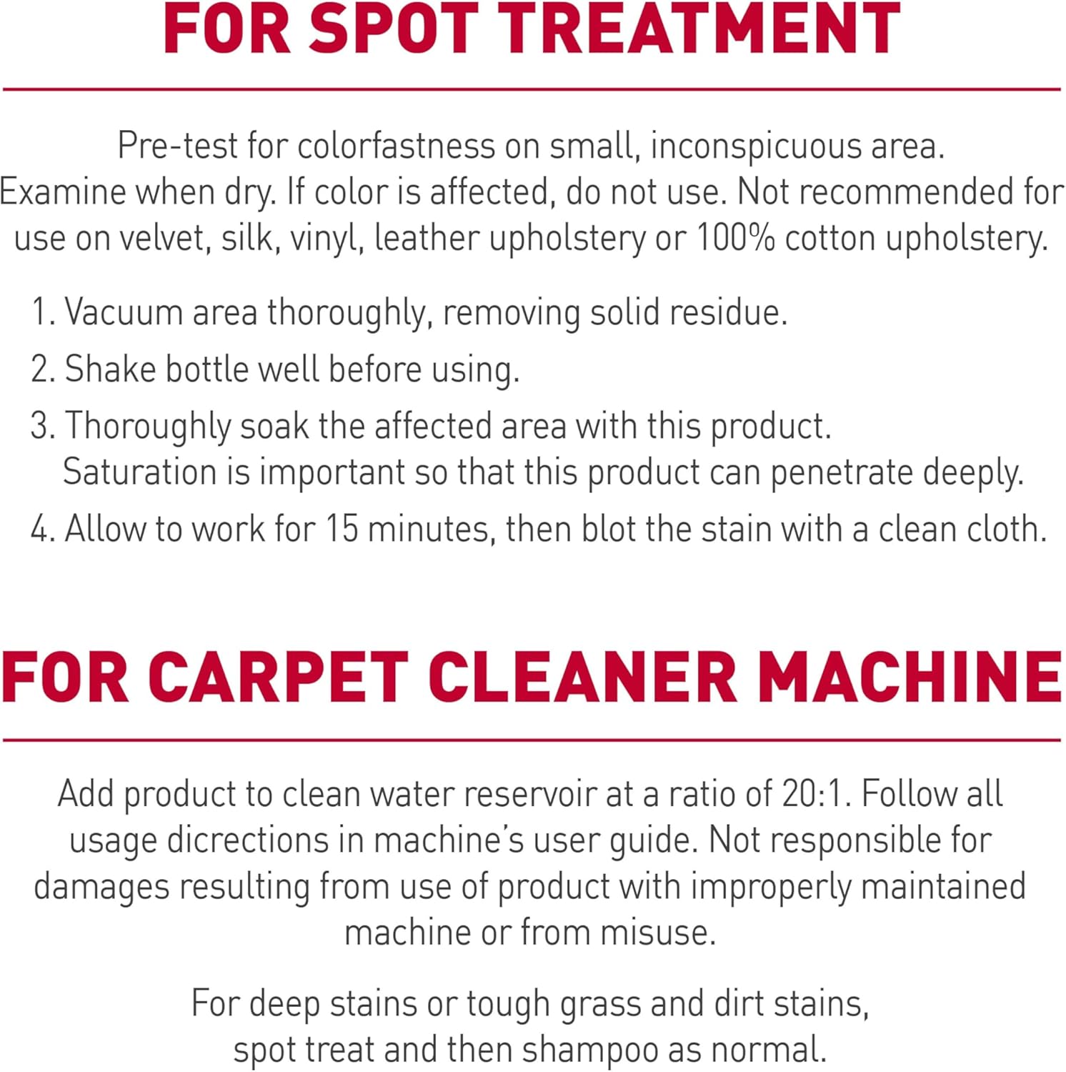 Nature's Miracle carpet and upholstery cleaner bottle