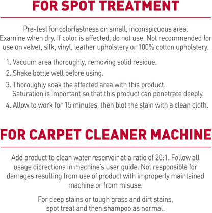 Nature's Miracle carpet and upholstery cleaner bottle