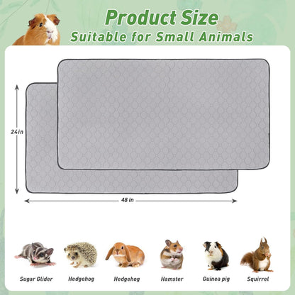 LWYMX washable pee pads showing quilted fleece texture