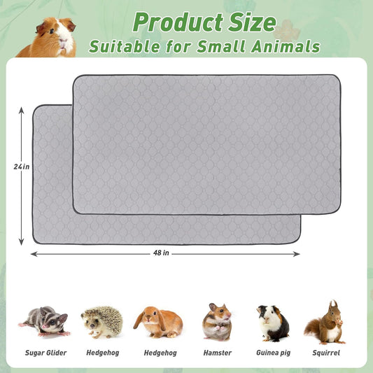 LWYMX washable pee pads showing quilted fleece texture