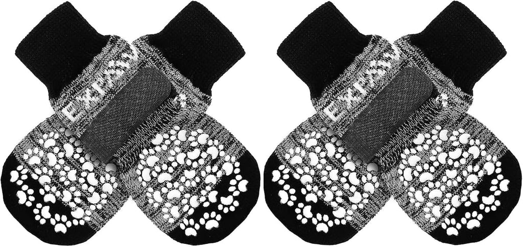 EXPAWLORER Anti-Slip Dog Socks,Dog Boots&Paw Protectors to Prevent Licking,Dog Shoes for Hot/Cold Pavement, Double Sides Non-Skid Traction Control on Hardwood Floor for Senior Dogs - Image 14