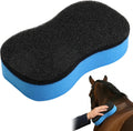 Qwtqwt horse groomer shower sponge front view for pet coat cleaning.