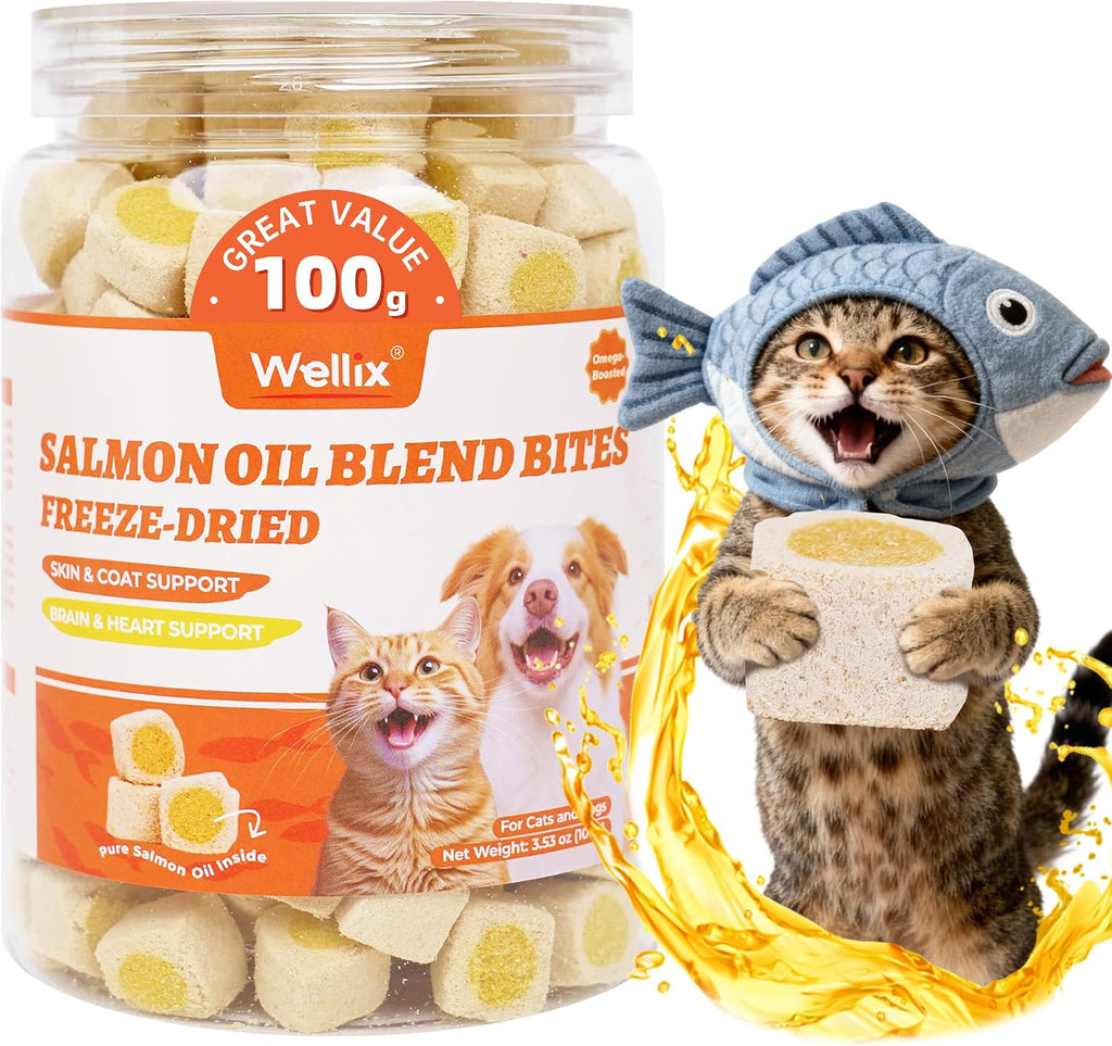 Wellix healthy kitten and puppy treats jar with protective seal