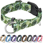 Martingale Collar for Dogs with Buckle Floral No Pull Training Dog Collars (Purple Floral, Medium) - Image 10