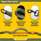 Pet Dreamland two dog walking system padded neoprene handles detail