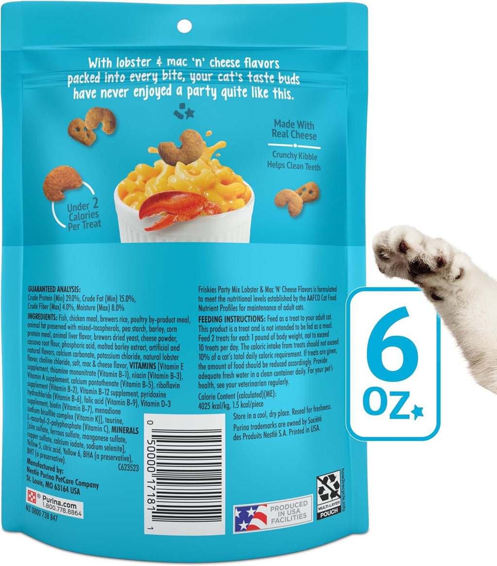 Imported Purina Friskies cat treats multipack arrangement