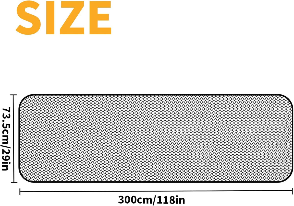 Close up view of Jinghanger polyester safety mesh texture