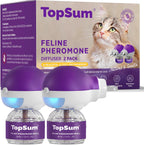 TopSum Cat Calming Pheromone Diffuser: Feline Pheromones Plug in for Stress, Alone At Home, Spraying, Fighting, Scratching, Aggression & Excessive Meowing (Purple- 6 Refills) - Image 11