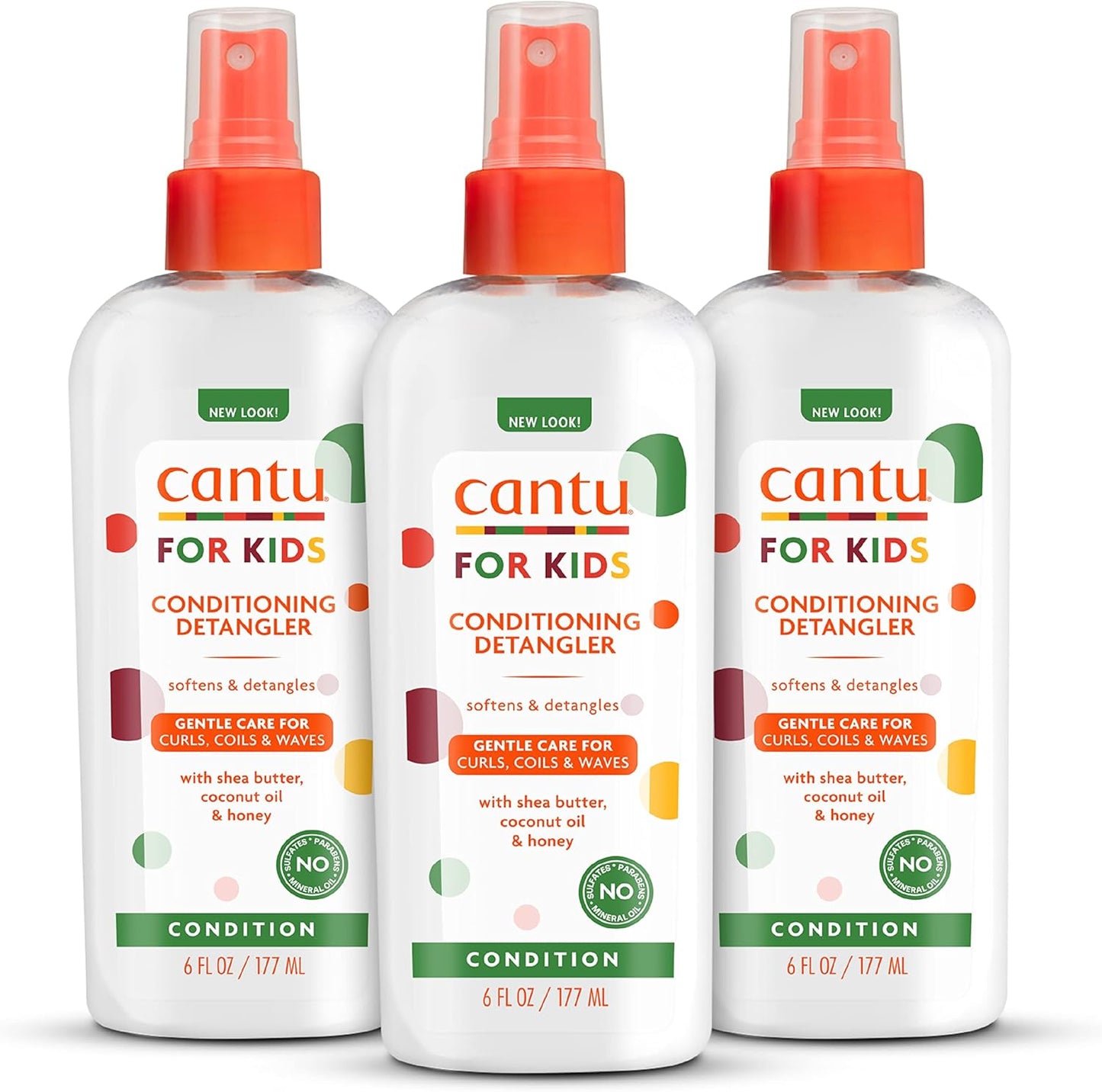 Cantu Care for Kids Conditioning Detangler front view spray bottle