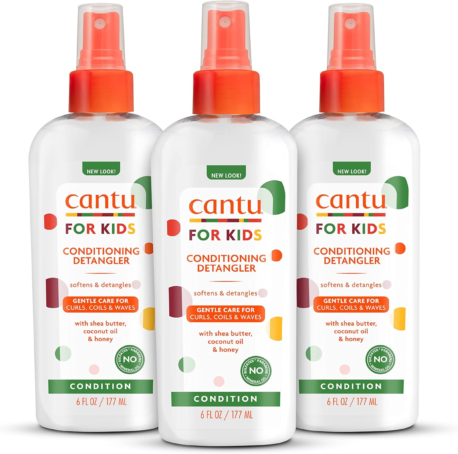 Cantu Care for Kids Conditioning Detangler front view spray bottle