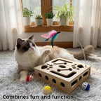 RoadAlchemist interactive cat nail file box with built-in sandpaper liners for stress-free claw grooming.