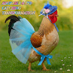 Multi color selection of miniature feathered top hats and ballet skirts for pets