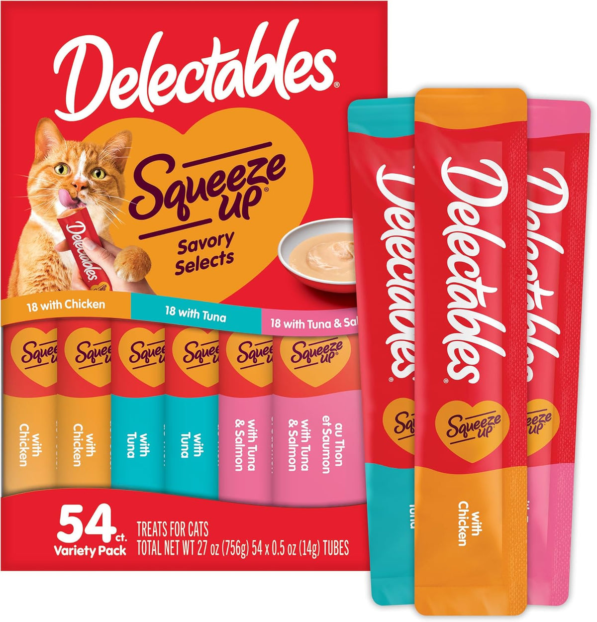 Delectables Squeeze Up Lickable Cat Treat Tube Variety Pack, 20 CT - Image 12