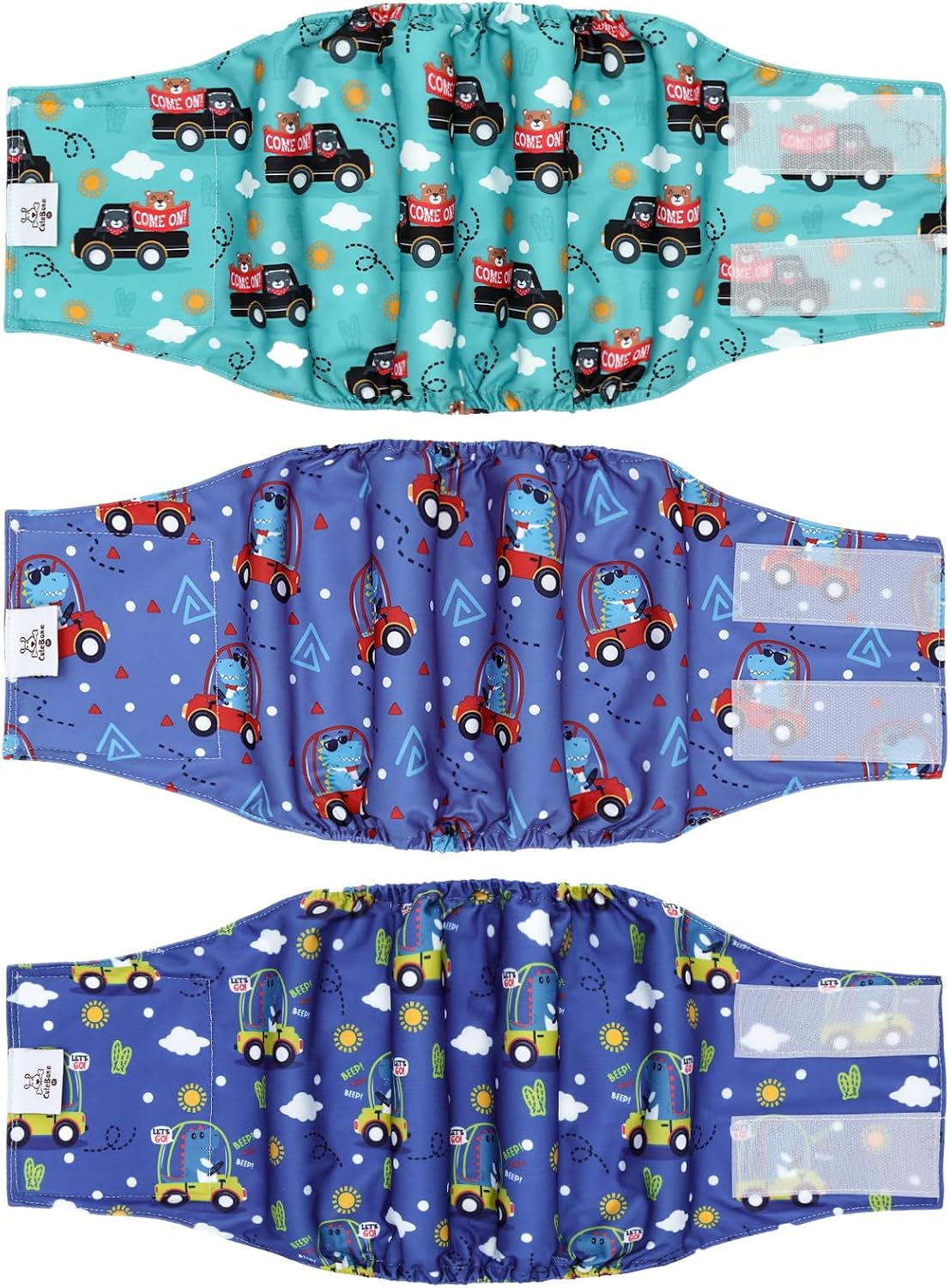 CuteBone Dog Belly Bands for Male Dogs Wraps Washable Doggie Diapers DM07S - Image 10