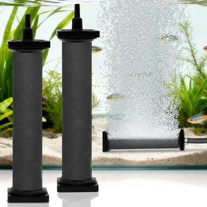 AquaMiracle rubber air stone front view for aquarium oxygenation.