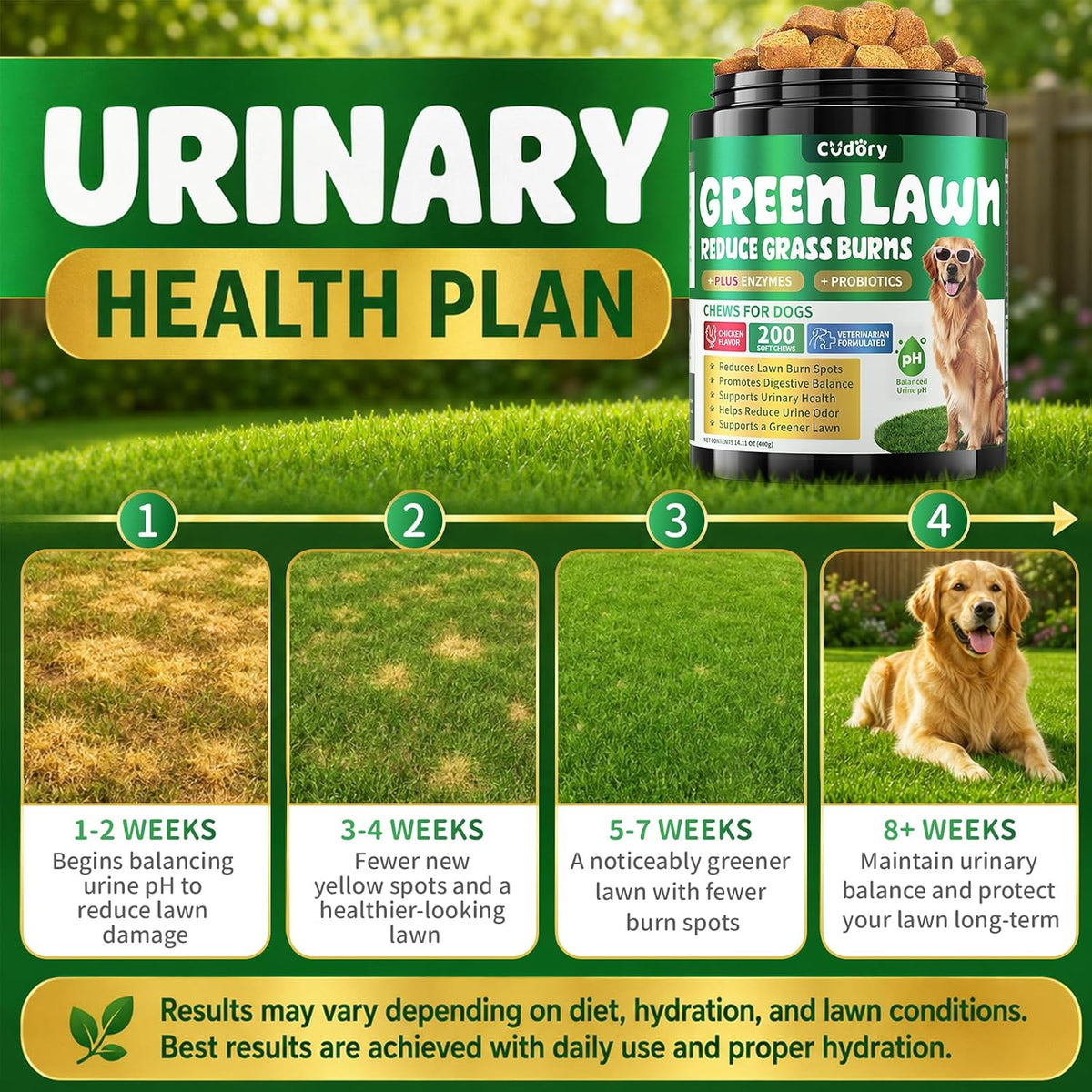 Kinpur Pet Care digestive enzymes and cranberry dog bladder health chews.