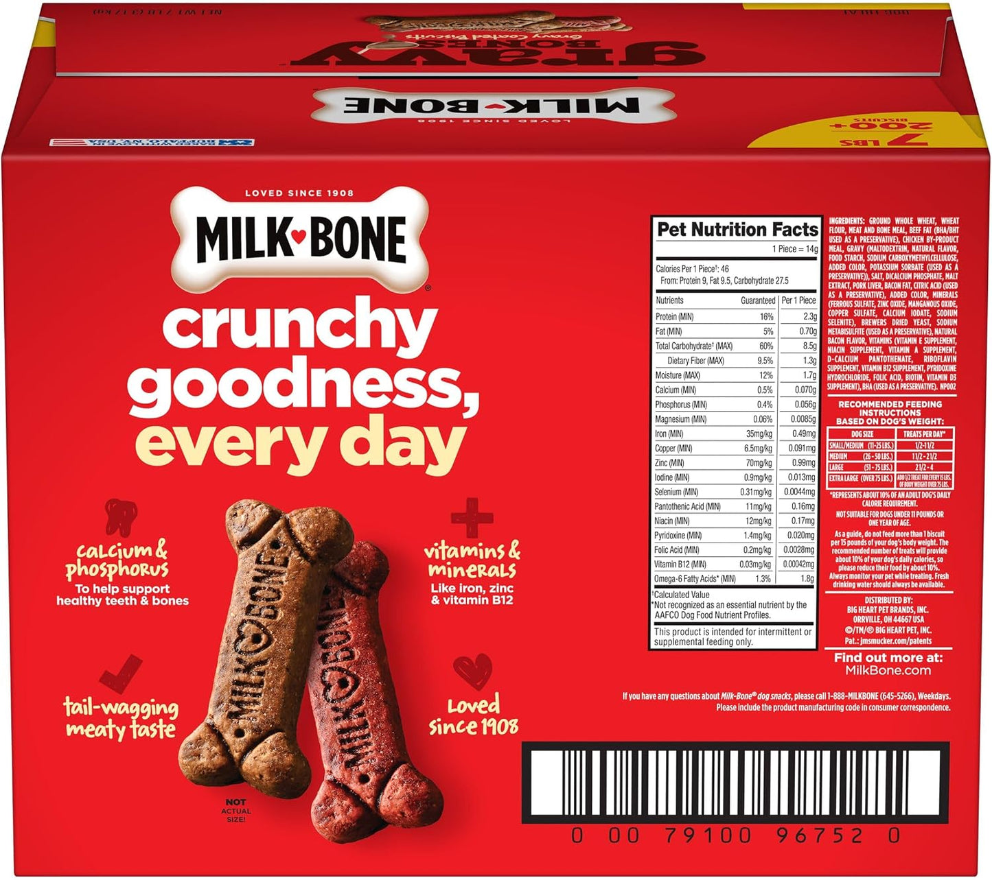 Milk-Bone premium beef chicken liver and bacon flavor dog rewards