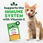 Greenies dual texture healthy kitten treats packaging close up