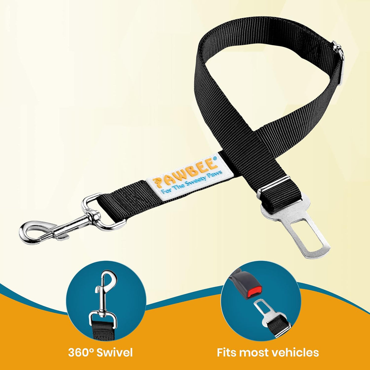 Pawbee dog safety harness clip mechanism