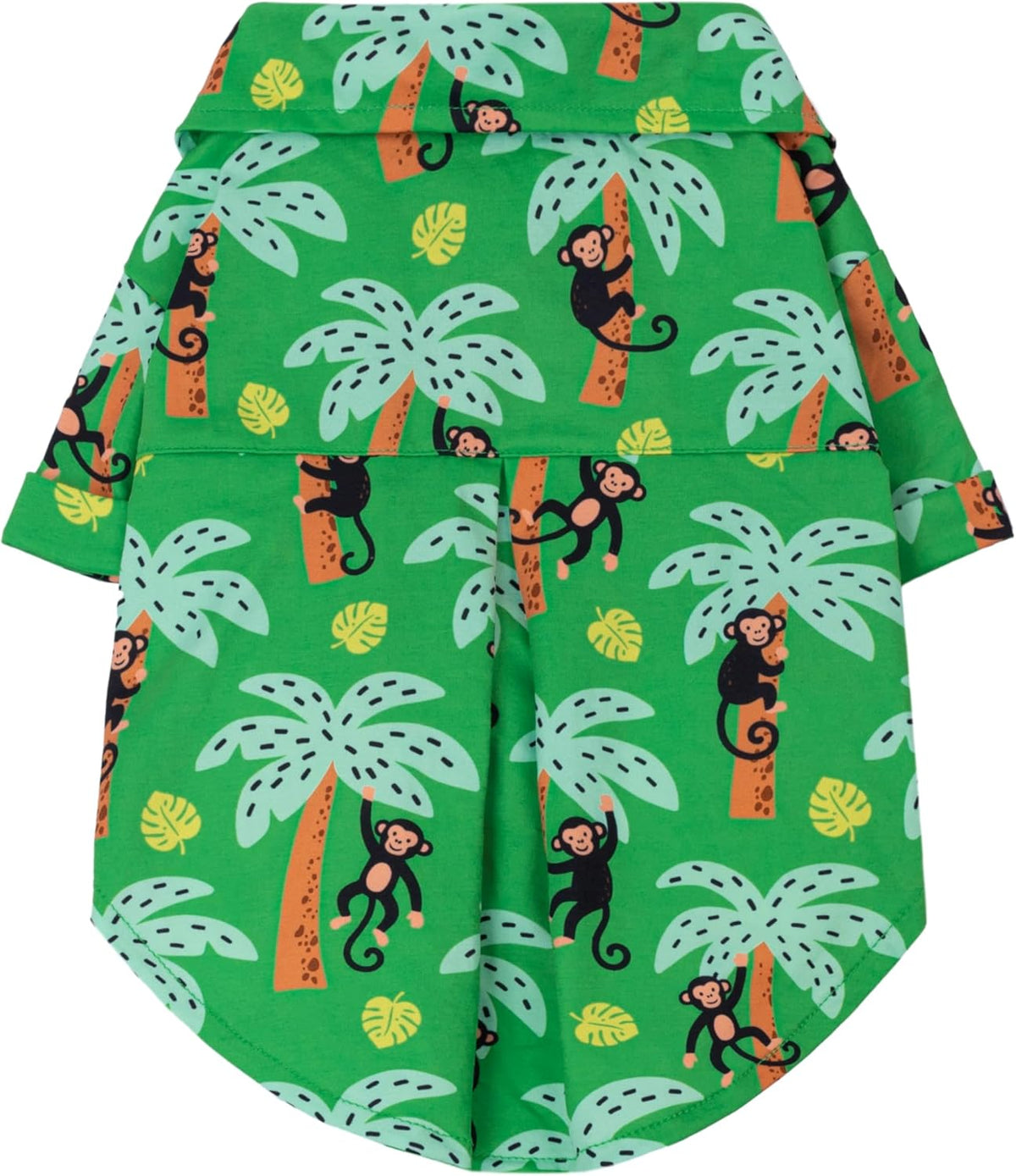 Fitwarm Hawaiian Floral Dog Shirt, Tropical Summer Clothes for Small Dogs Boy, Pet Collared Outfit, Tourist Costume, Red, White, Medium - Image 12