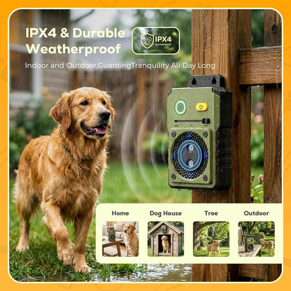 Pipuxi bark deterrent box packaging and included accessories