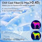 Mannice thick breathable dog cooling pad top view showing hexagonal stitched pattern