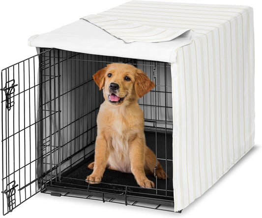 Sweet Jojo Designs medium dog crate cover front view premium pet canopy
