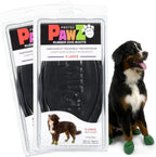 PawZ Rubber Dog Boots for Small Paws - All-Weather Waterproof Dog Shoes, Anti-Slip Traction for Rain, Snow, Mud & Hot Pavement - Pull-On Dog Booties, Black - Small (2"-2.5") - Pack of 24 - Image 10