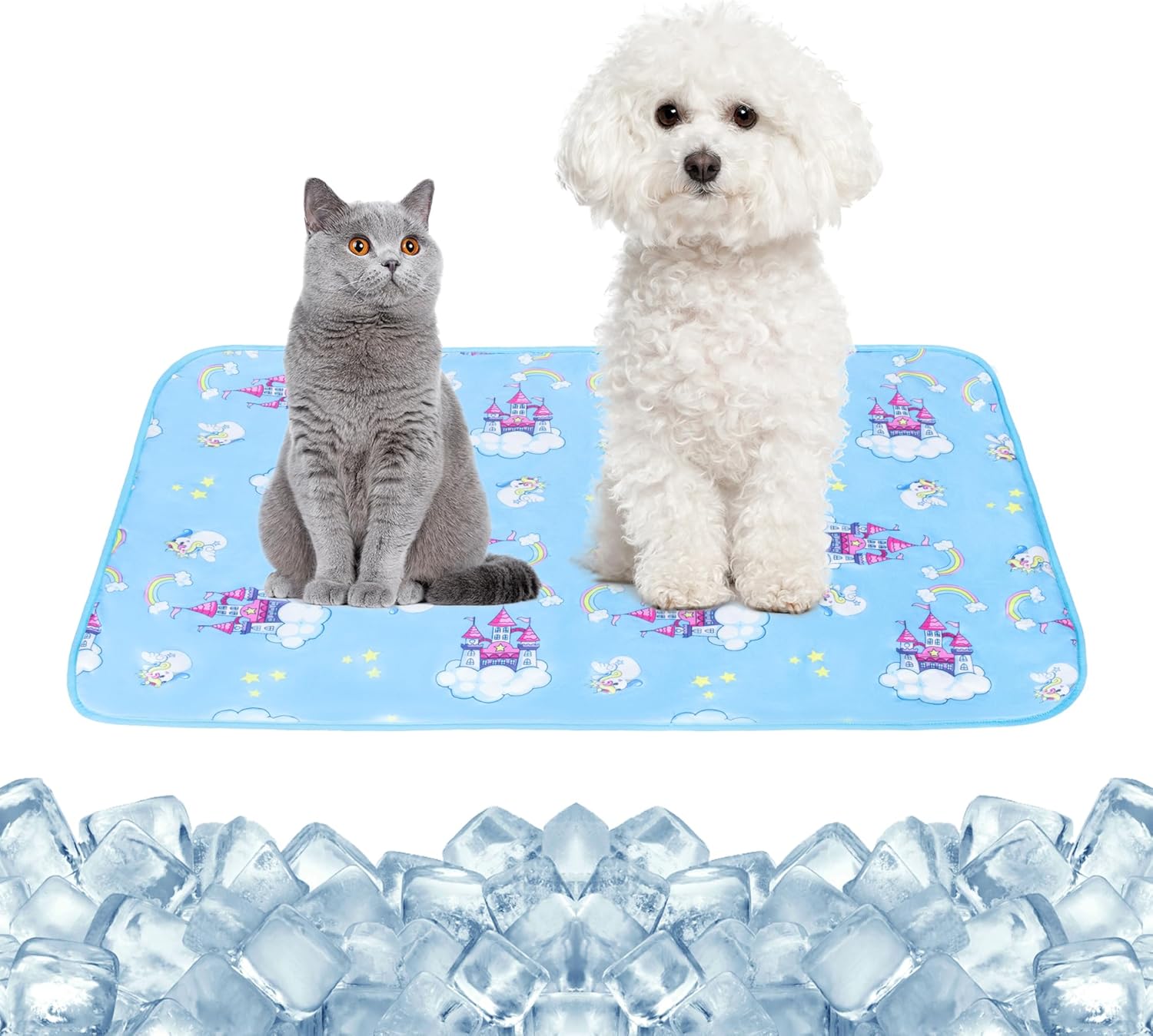 NACOCO Summer Pet Cooling Mat - Cat Dog Cushion Pad Sleeping Cool Sharks Comfortable Soft for Pets Kids and Adults (Grey Shark, S) - Image 10