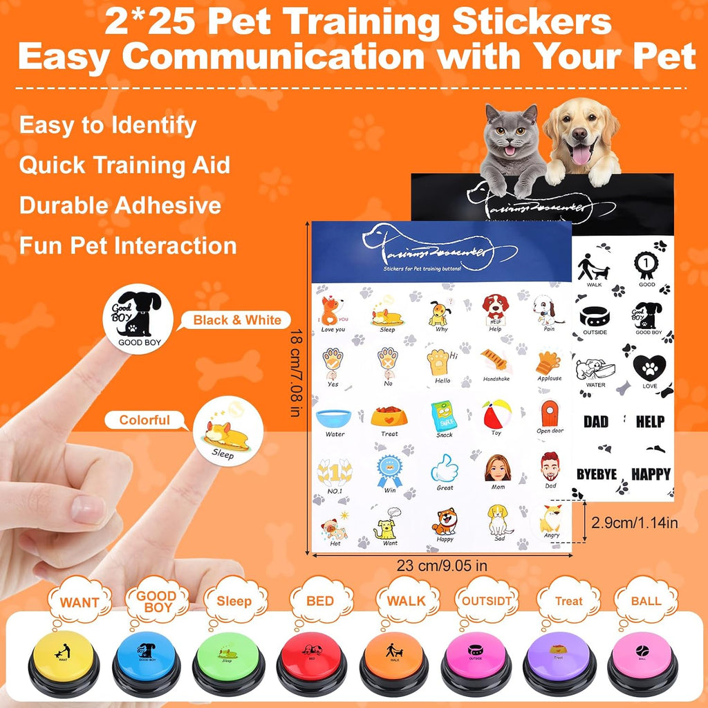 Recordable talking buttons for dogs and cats overview