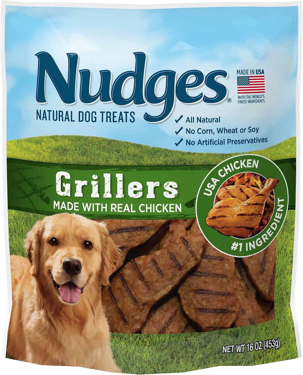Blue Buffalo Nudges Steak Grillers Natural Dog Treats, Meaty Dog Snacks, Healthy Reward or Training Treat, Made in the USA with Real Beef, No Artificial Preservatives, 10 oz. - Image 12