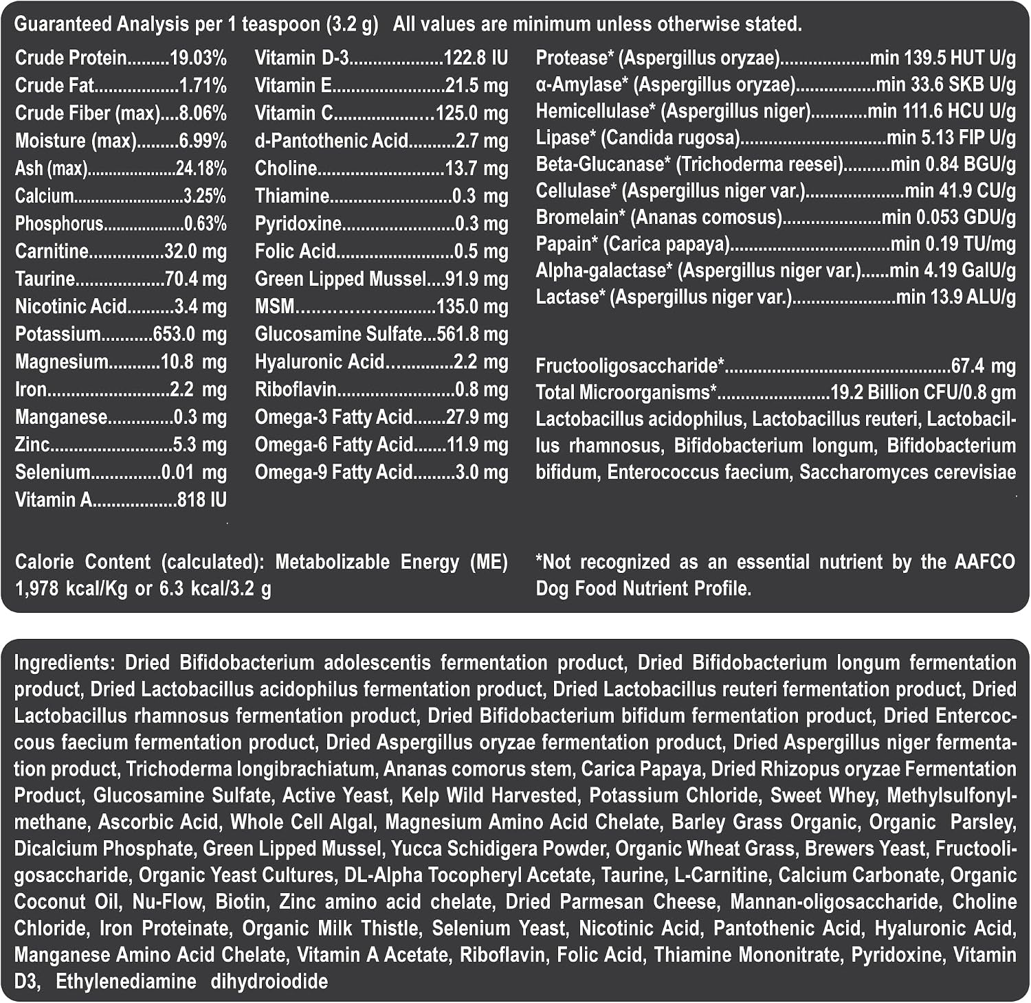 Premium USA imported dog health supplement for joints and digestion