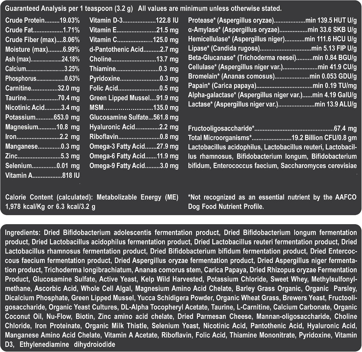 Premium USA imported dog health supplement for joints and digestion
