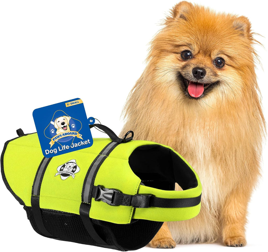 Packaging and branding details for authentic USA sourced pet safety vest