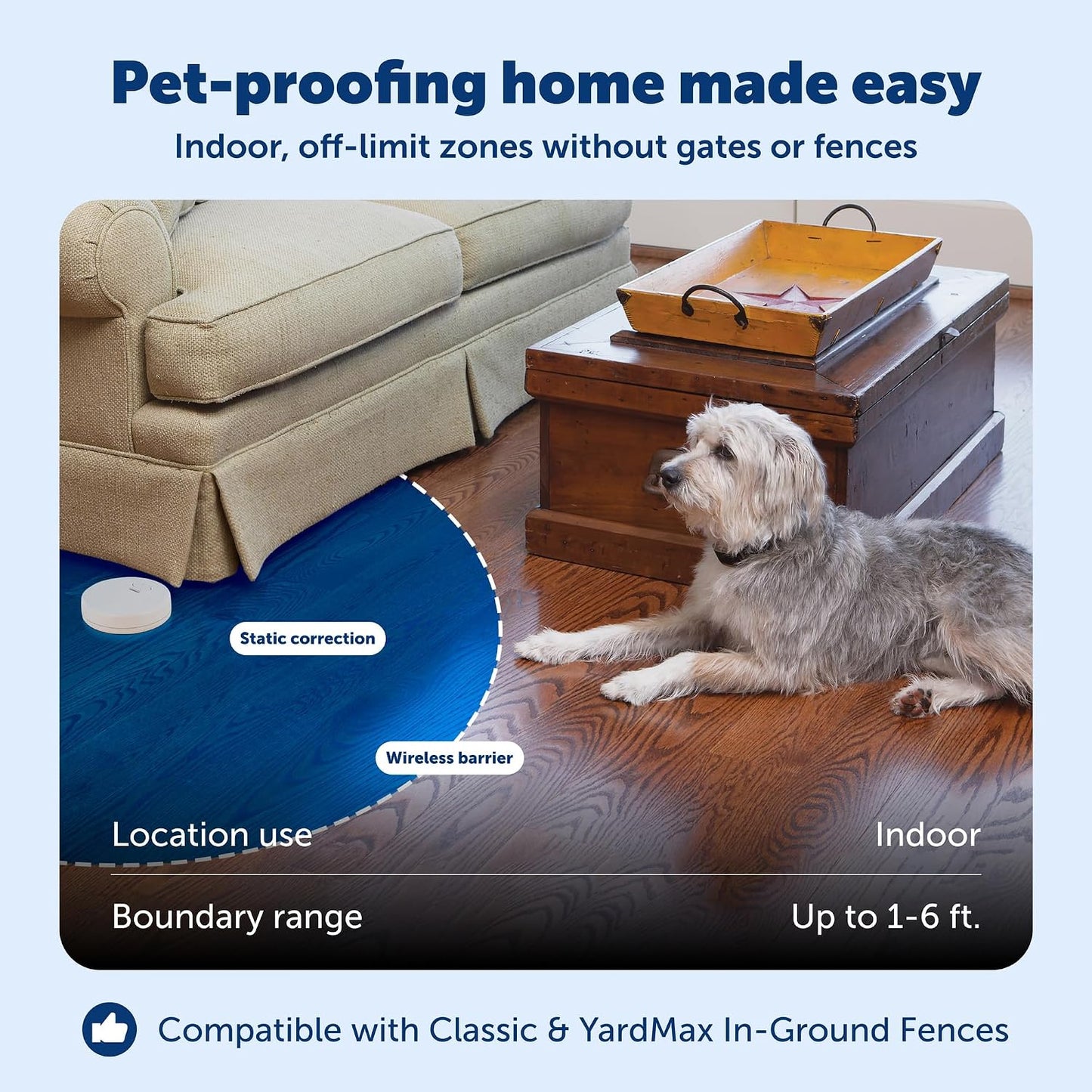 Adjustable nylon receiver collar for PetSafe Pawz Away electric training system.