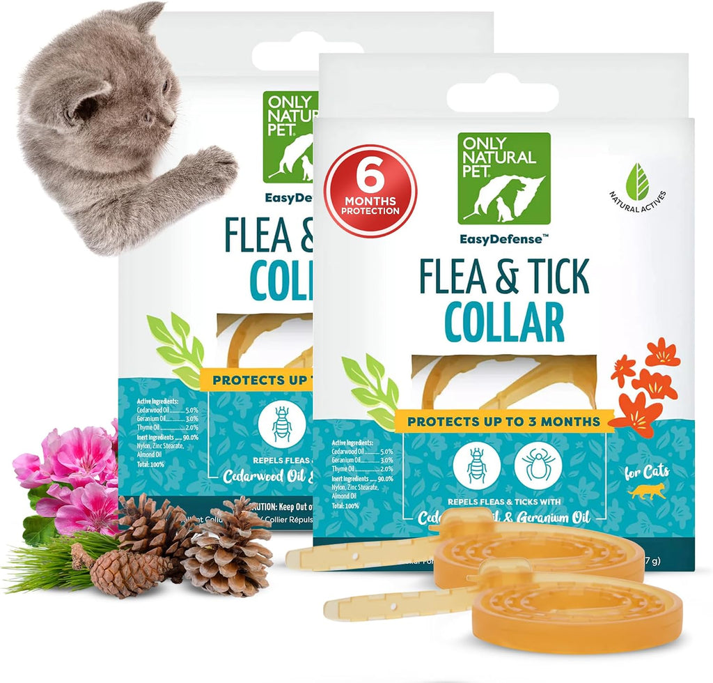Only Natural Pet EasyDefense Flea and Tick Cat Collar packaging front view