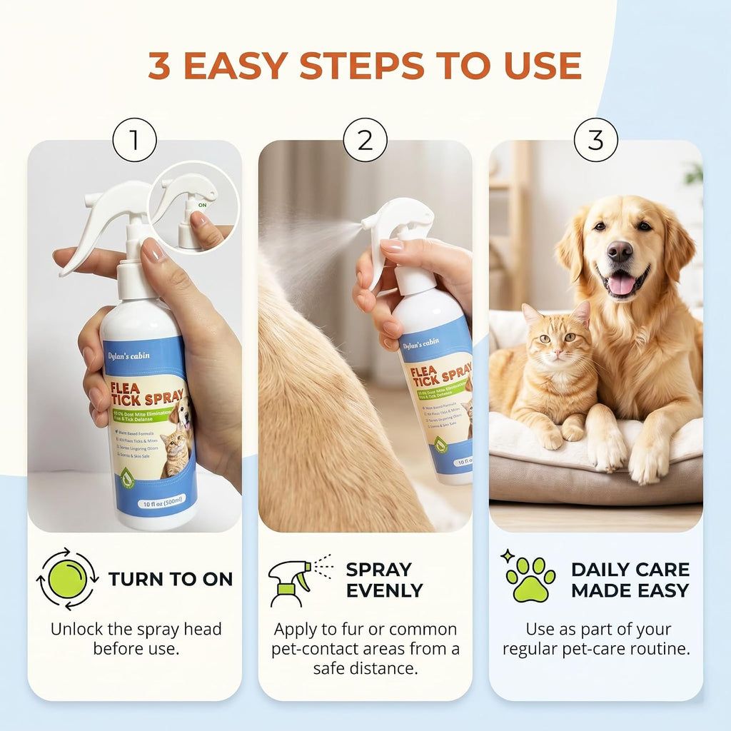 Dylan's Cabin authentic USA imported pet grooming spray packaging