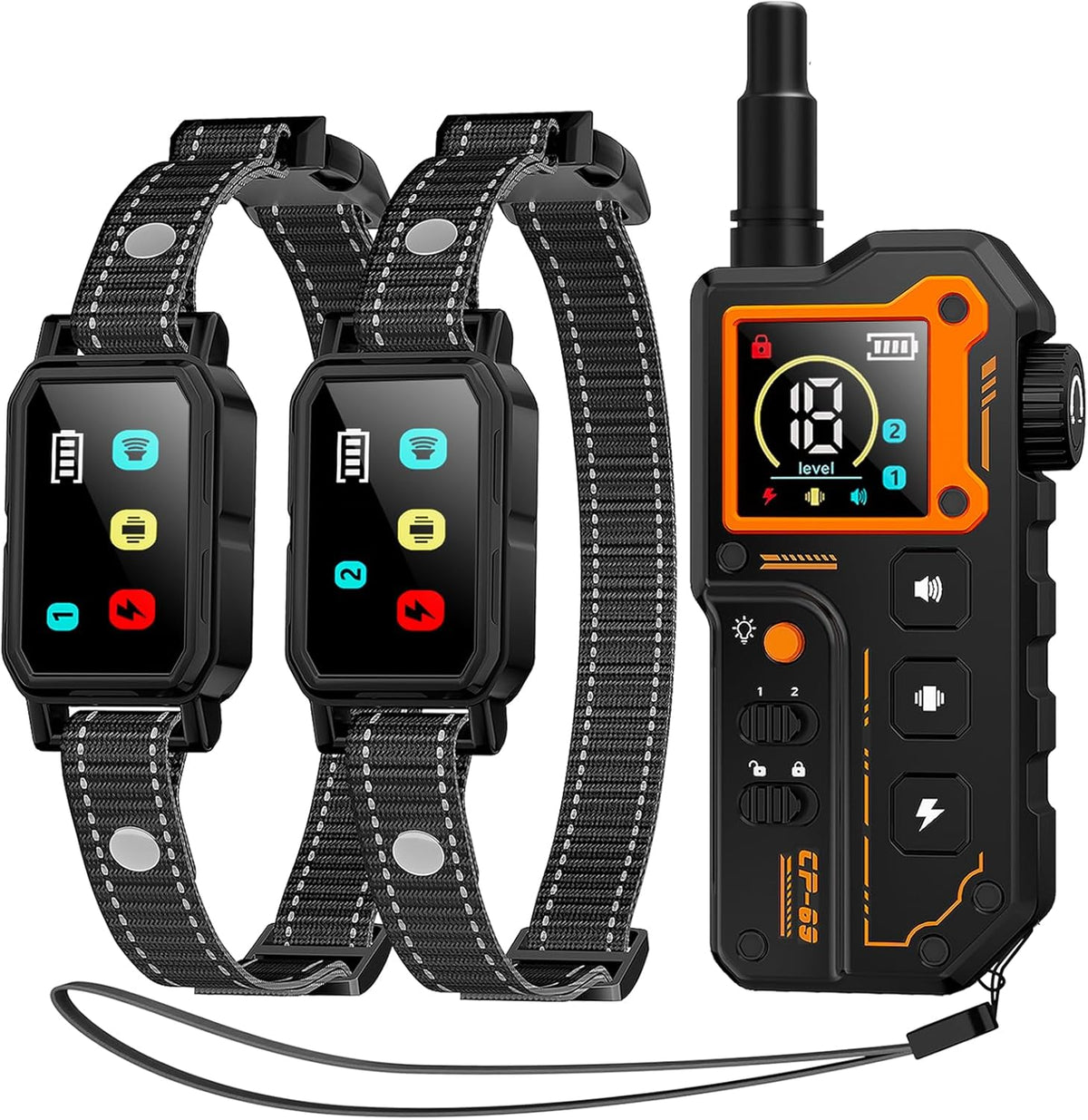 Aolulf AI dog shock collar two dog system front view