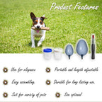 QMARK veterinary supplies urine collector showing the full telescopic length extension