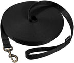 Hi Kiss Dog/Puppy Obedience Recall Training Agility Lead - 15ft 20ft 30ft 50ft 100ft Training Leash - Great for Play, Camping, or Backyard - Black 30ft - Image 15