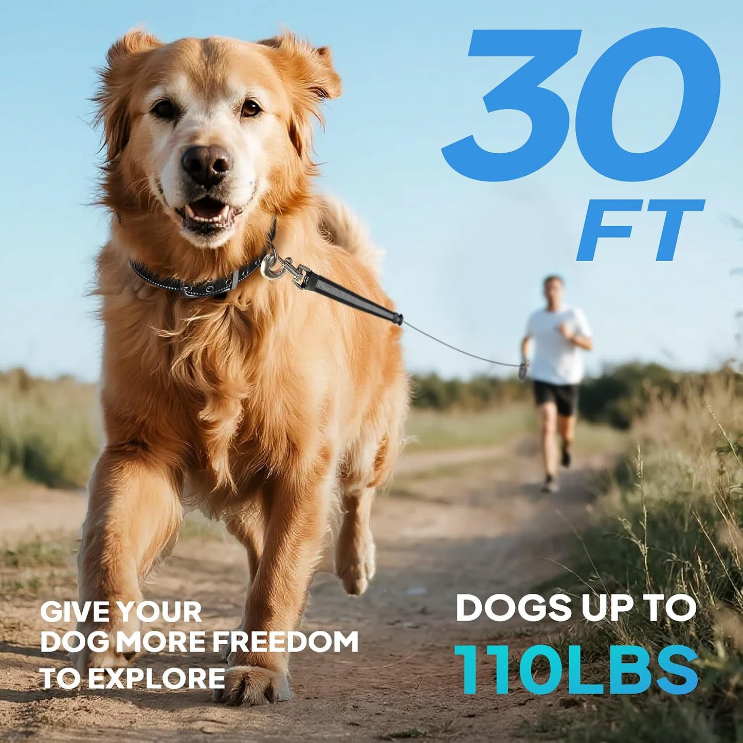 Side profile of PetiFine retractable lead for large dogs